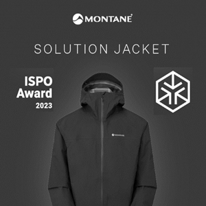 La chaqueta impermeable MONTANE Solution obtiene el trofeo ISPO Award a la innovación