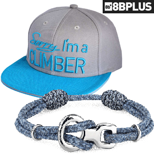 Pulseras y Gorras 8BPLUS, moda más allá de la escalada